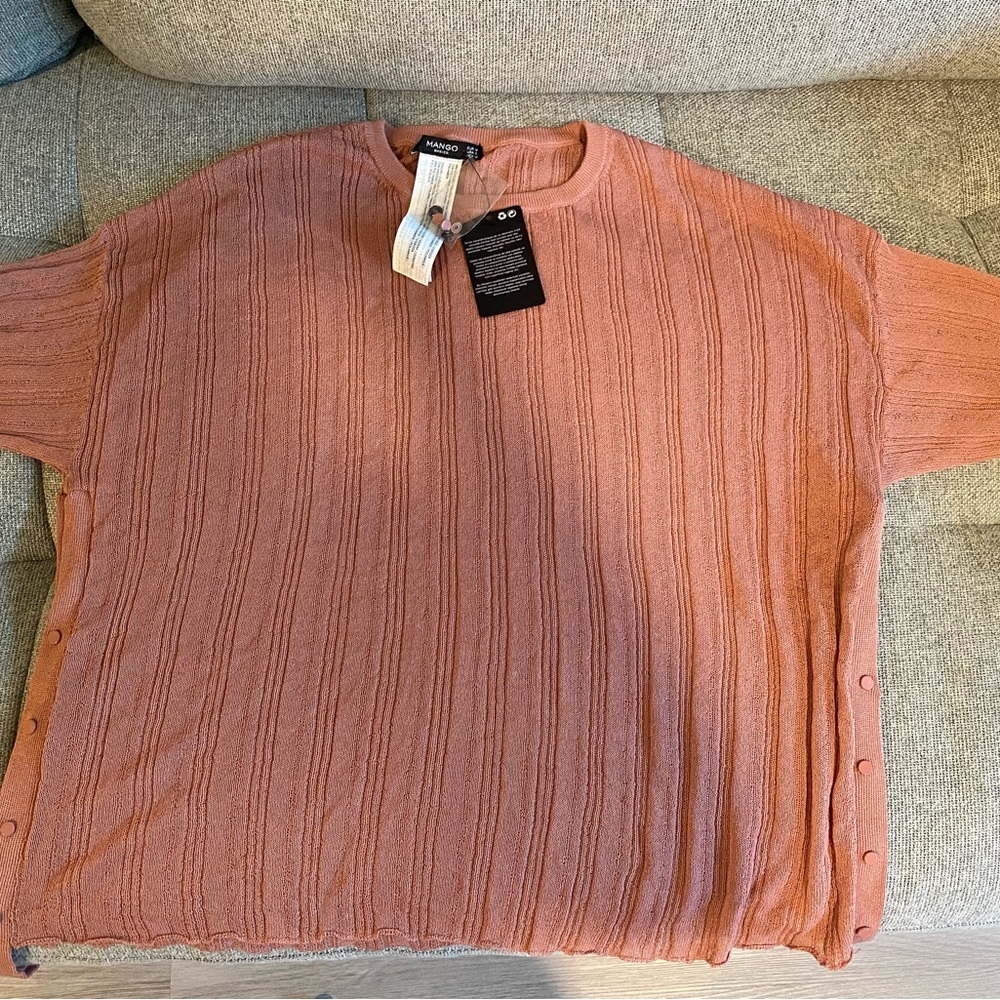 Mango short sleeve sweater